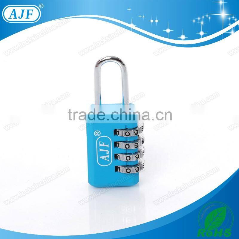 AJF 2015 newest colorful metal box combination lock, handbag twist lock