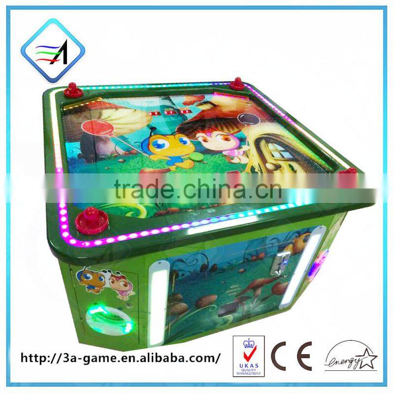 Children Amusement Park Equipment I Love Cumballs 4 Person Air Hockey Table Coin Pusher Machine For Sale