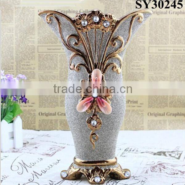 2015 galvanized new design ceramic vase