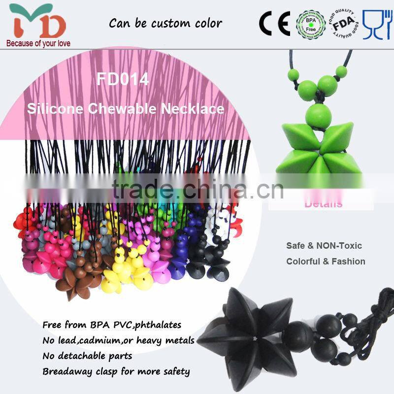 Eco-friendly BPA Free Silicone Jewelry Silicone Beads for Necklace