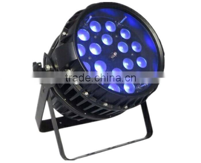 High power led par 64 RGBWA 5IN1 led stage par 18*15w led par light