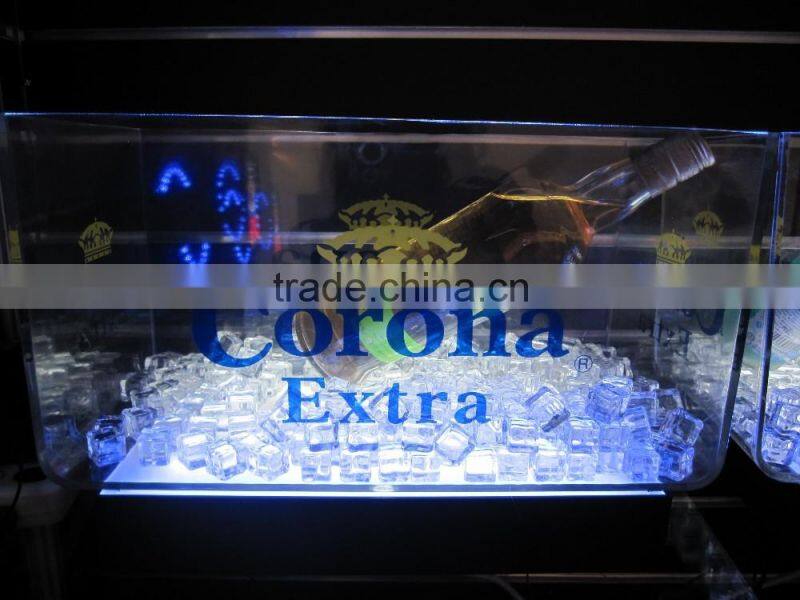 Custom Clear Illuminated Plastic Ice Buckets Wholesale