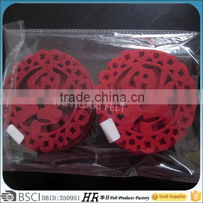 Waterproof Contracted felt table mat, Soft Computer mouse desk felt coaster pad