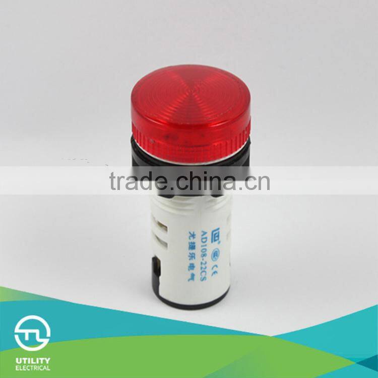 AC 220V Red LED Power Indicator Pilot Single Light Lamp 22mm with CE certification