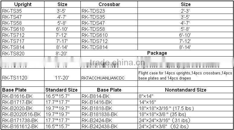 RK 2014 New Design wedding backdrop curtains wedding decoration materials