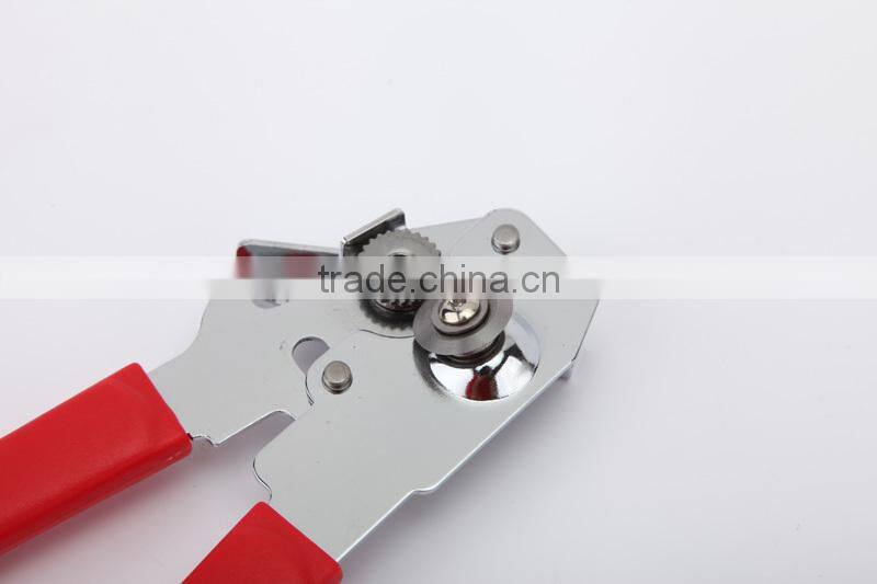 chromed platedt tin opener with PP handle