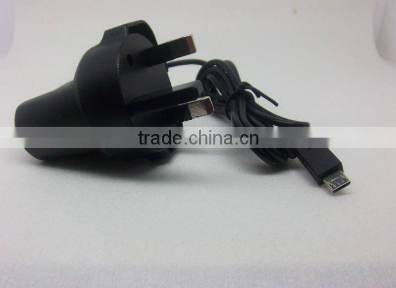 UK plug micro usb travel charger for blackberry