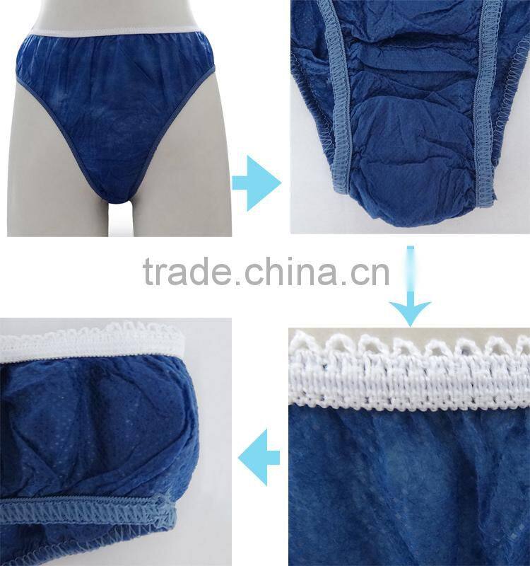 Blue Seduction Disposable Paper Underwear Elastic Band for Underwear