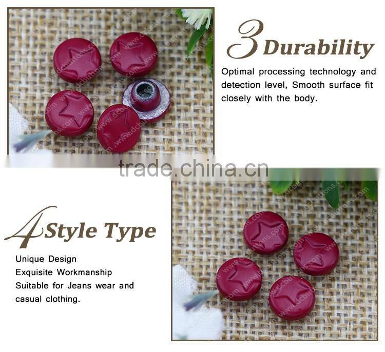 Wholesale Hot Sale Star Shape Metal Jeans Rivets And Studs