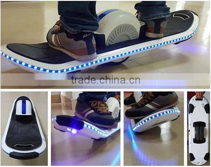 one wheel hoverboard single wheel electric skateboard electric scooter with led light