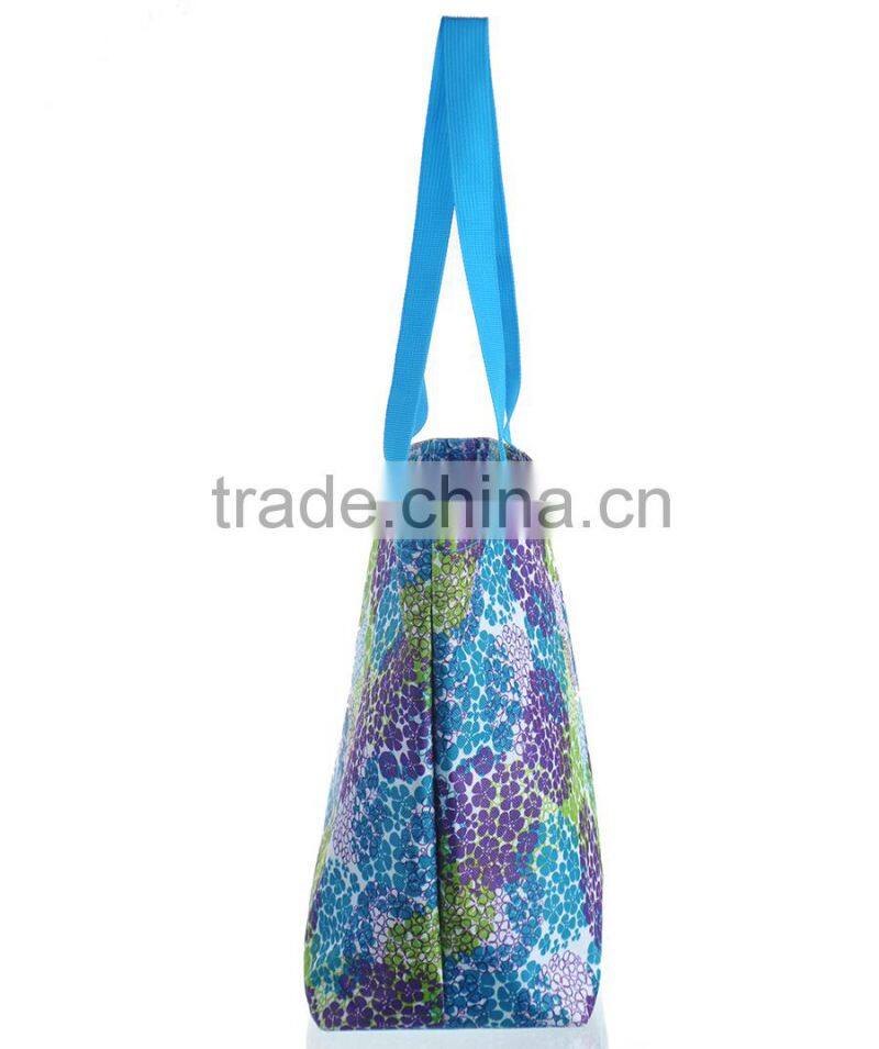 Hydrangea Printing Large Tote Bag,Beach Tote Bag