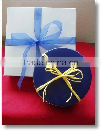 Plain white paper box