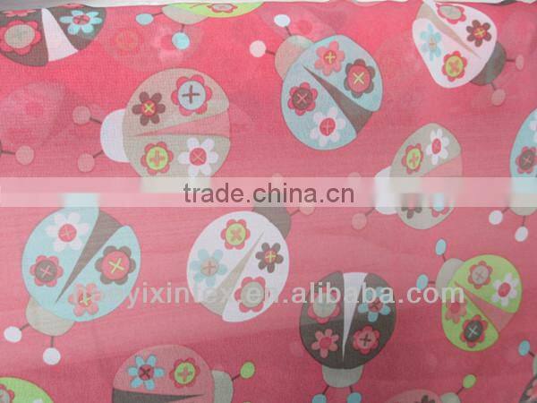 100% Polyester Chiffon Fabric Mickey Printing Chiffon for Kids