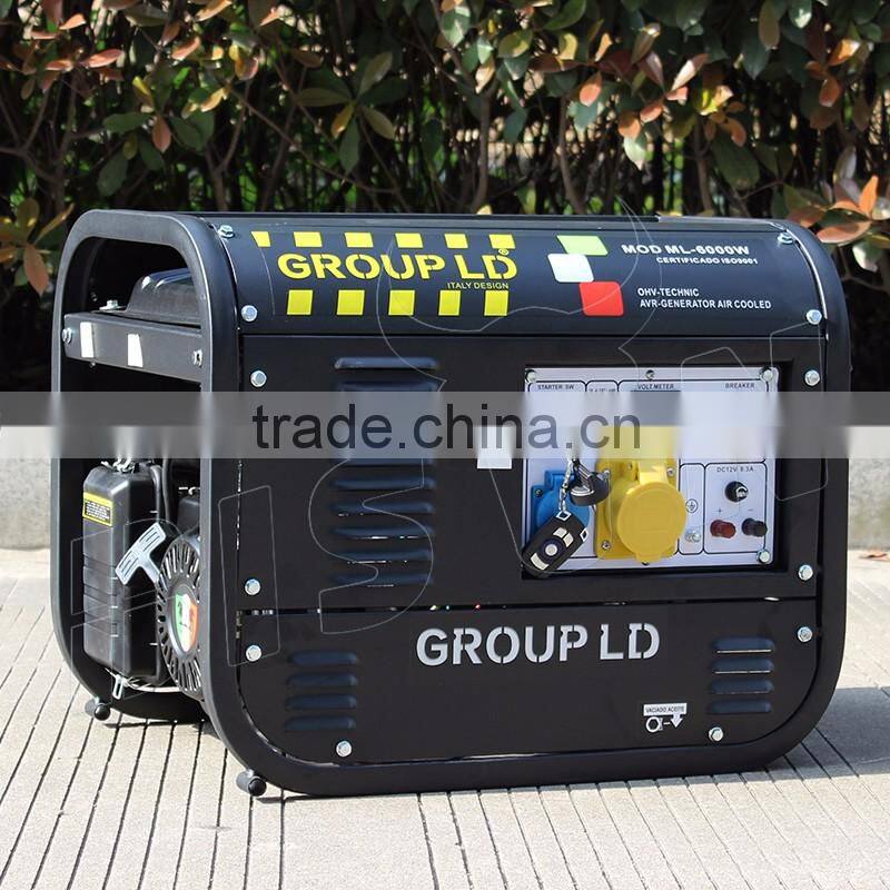 BISON ITALY Design 168F 6.5HP 2.5KW HONDA Technology Air-Cooled Gasoline Generator Set