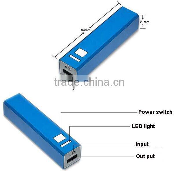 Best Christmas corporate promotional gift power bank 2000mah 2200mah 2600mah
