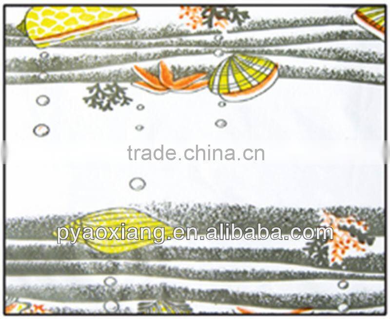 Best-Selling Durable Eco-friendly Ocean Purple Shower Or Bathroom Curtains With 12 Hooks For Department Store Hotel