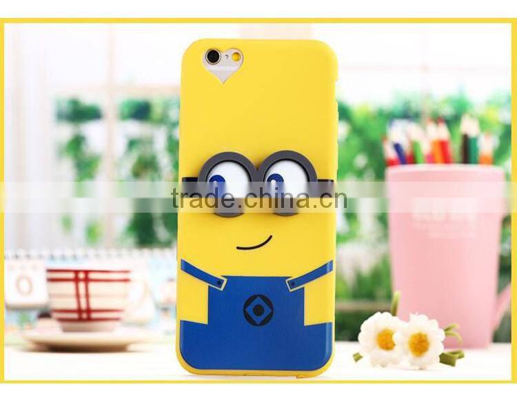 3D silicone phone case/cute cartoon Animal silicone phone case