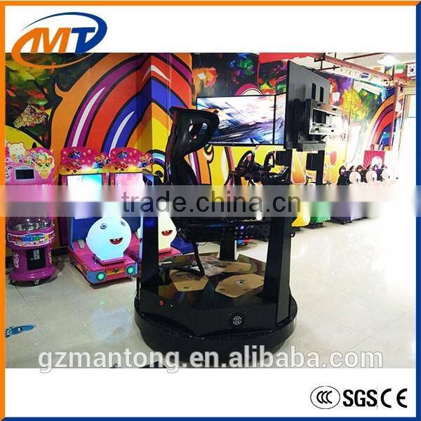 3 screens dynamic car driving simultaor plane game machine