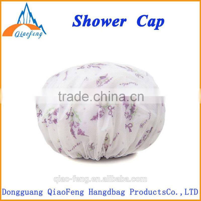 Double waterproof fashionable bathing caps / shower caps for women