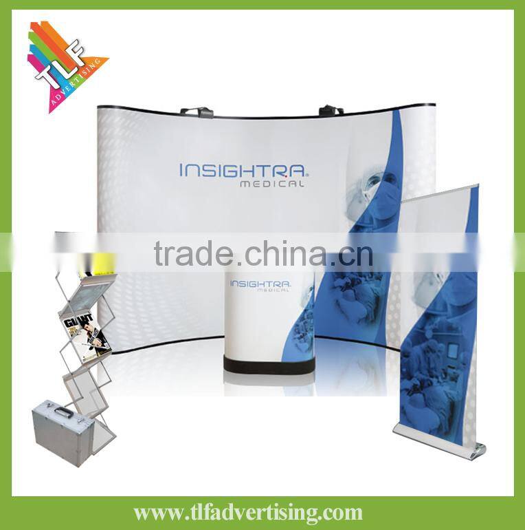 Pop Up Tension Fabric Display, 3x4 Fabric Tension Display.