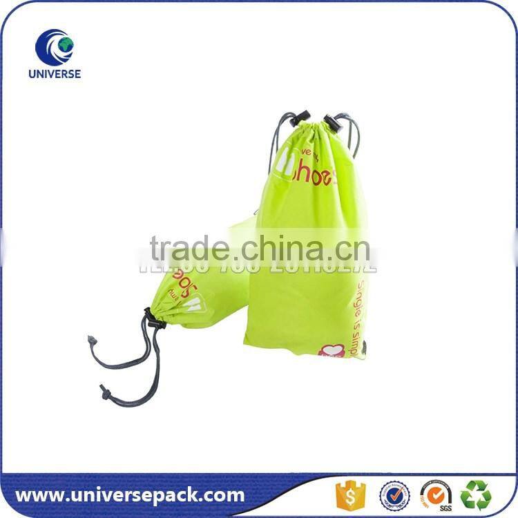 Custom small nylon drawstring bags with logo for gift