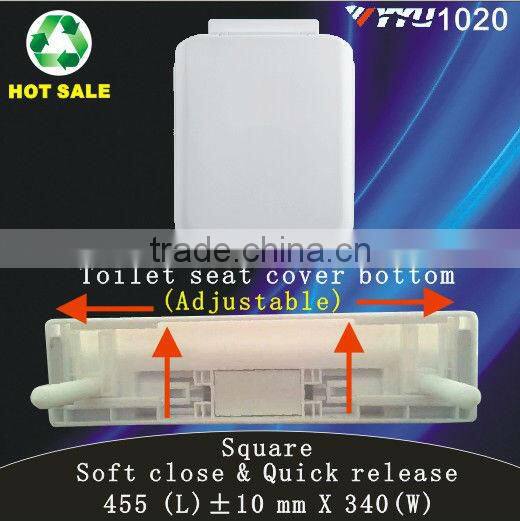 1020 beautiful design soft close plastic automatic toilet seat