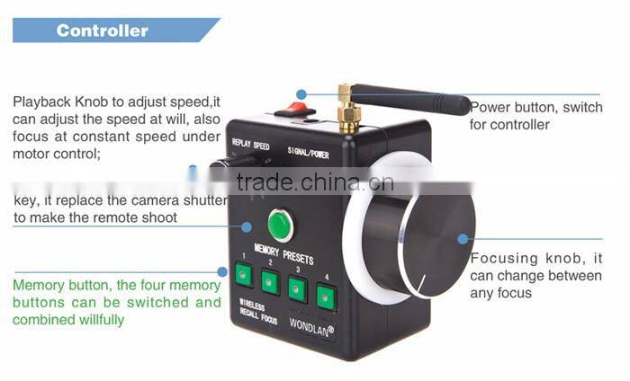 Wondlan Wireless Mnemonic Follow Focus for DSLR Rig Video