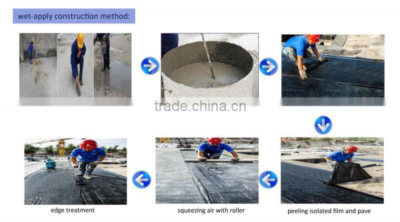 1.2mm/1.5mm/2mm self-adhesive waterproof membrane