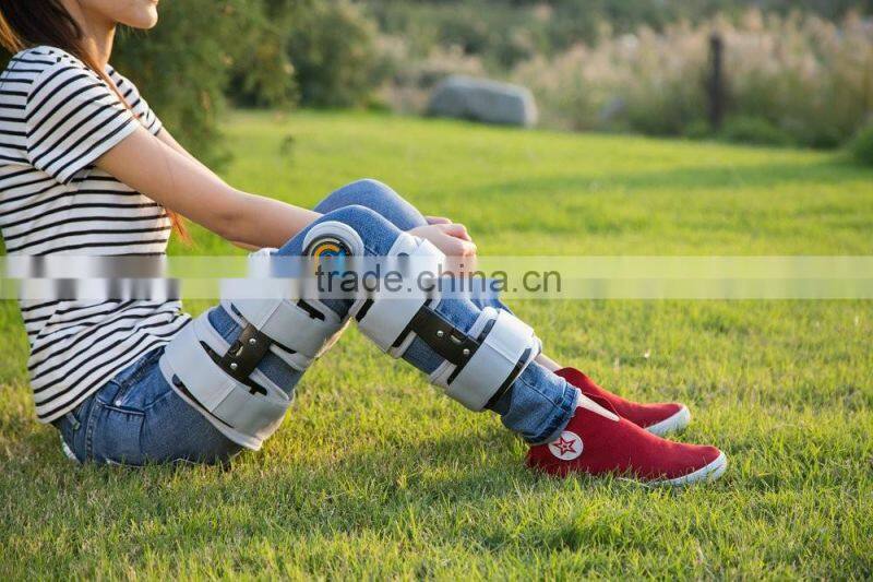 ROM knee joint fixing brace orthopedic hinged knee brace, adjustable medical use articulatio genus External Fixator