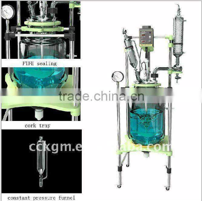 Glass Reaction Kettle for production of chemistry