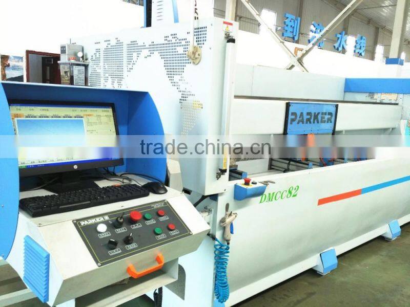 Unitized curtain wall machining center four axis