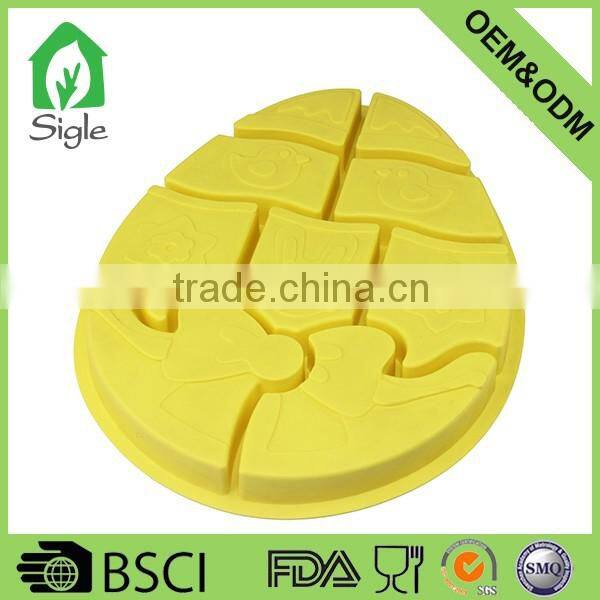 BPA Free food grade easter decoration eggs easter silikon molds