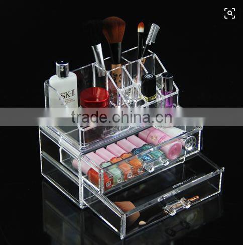 acrylic makeup organizer cosmetic organizer and Large Jewerly Chest or makeup storage ideas Case Lipstick