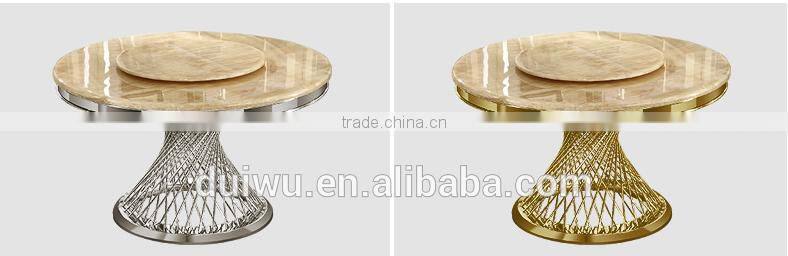 Monaco elegant and modern metal frame dining table