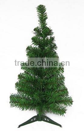 Gen exhibition 60 cm optical fiber tree shine led lights PVC small Christmas tree, Christmas decoration products for export