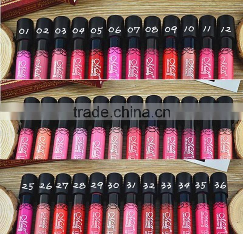 Menow 38colors matte lipstick waterproof long lasting liquid peel off lipstick