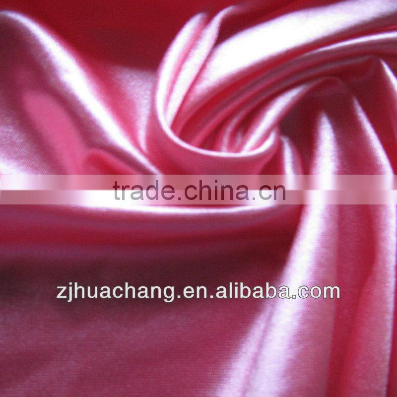 100% polyester plain dyed satin dazzle fabric
