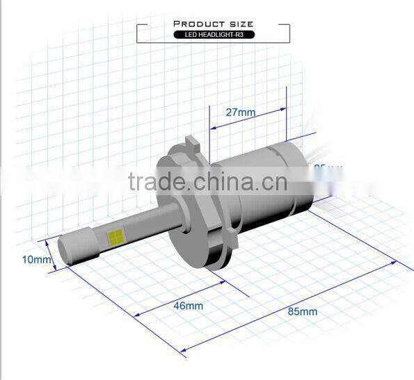 New design 48w fanless 4800LM H4 led headlight with competitive price