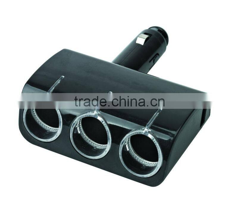 DC 12/24V 1 TO 3 CIGARETTE SOCKET with one USB