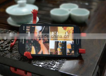 V tie silicone mobil phone holder