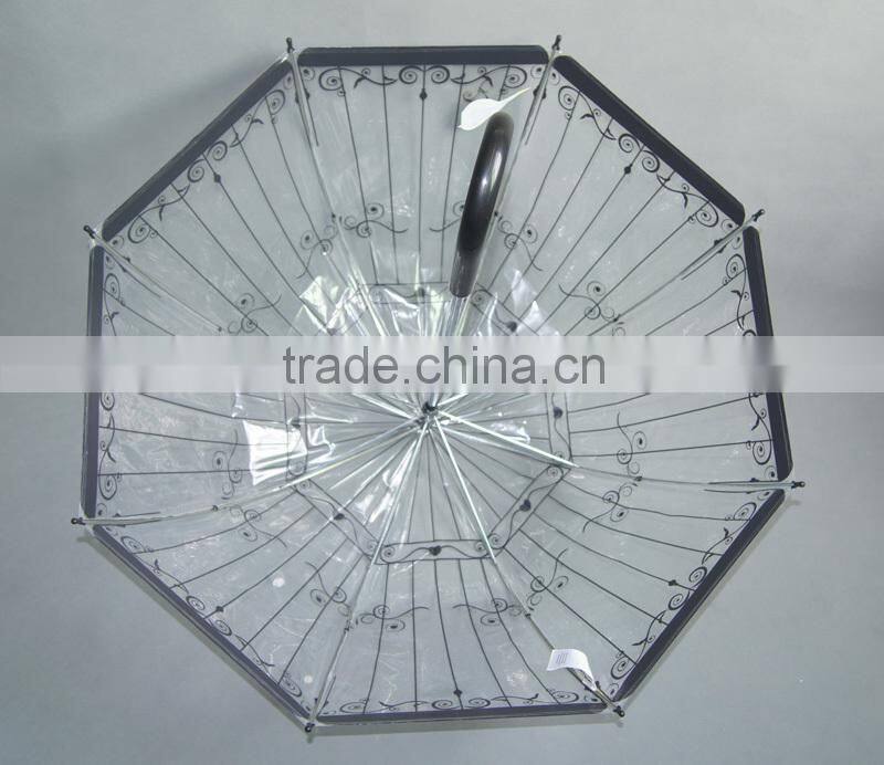 23"x8k clear dome umbrella from Chinese factory