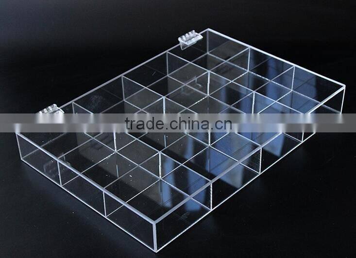 with lid acrylic jewelry holder display box