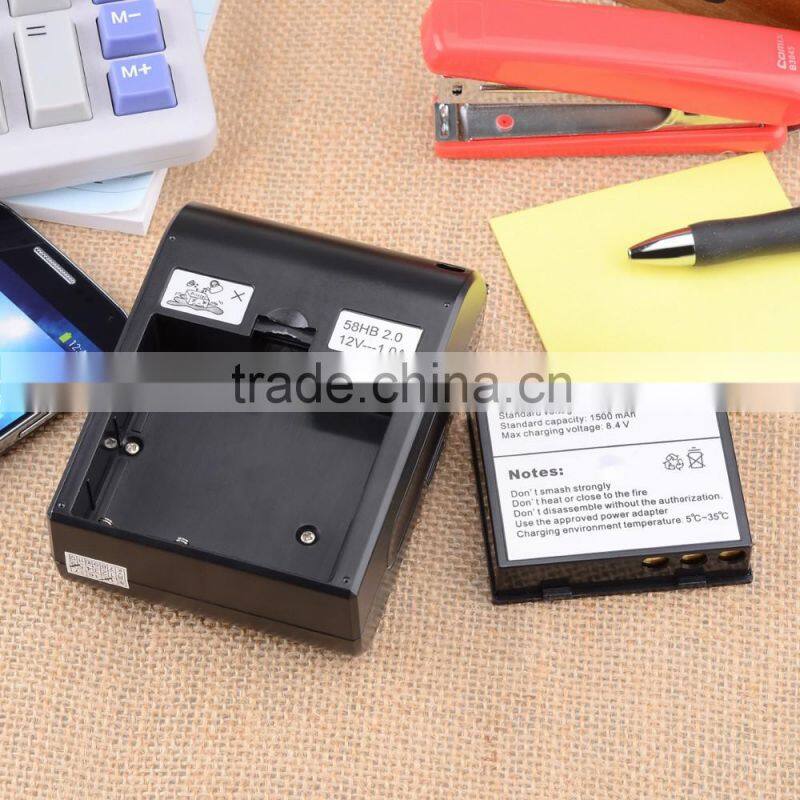 2015 Mobile Portable 58mm Thermal Receipt Printer Bluetooth Wireless Mini Printers Impressora for Android/IOS Black