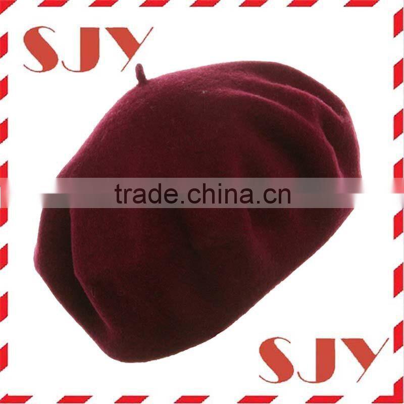 100%wool high quality many colors french kids berets cap