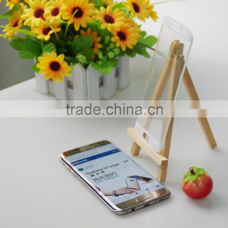 High transparency 3D caved high-end premium tempered glass screen protector for galaxy s7 edge