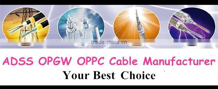Hight quality Overhead Optic Fiber Earth Wire Single mode stranded Armored OPGW Manufacturer