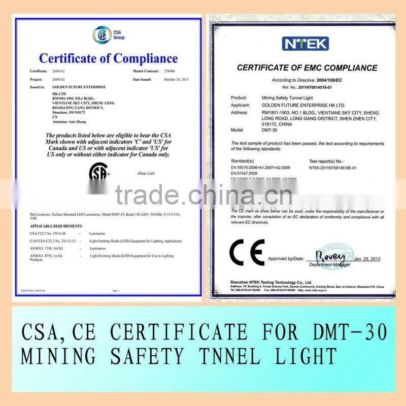 33W 3000 Lumens Explosion proof tunnel light