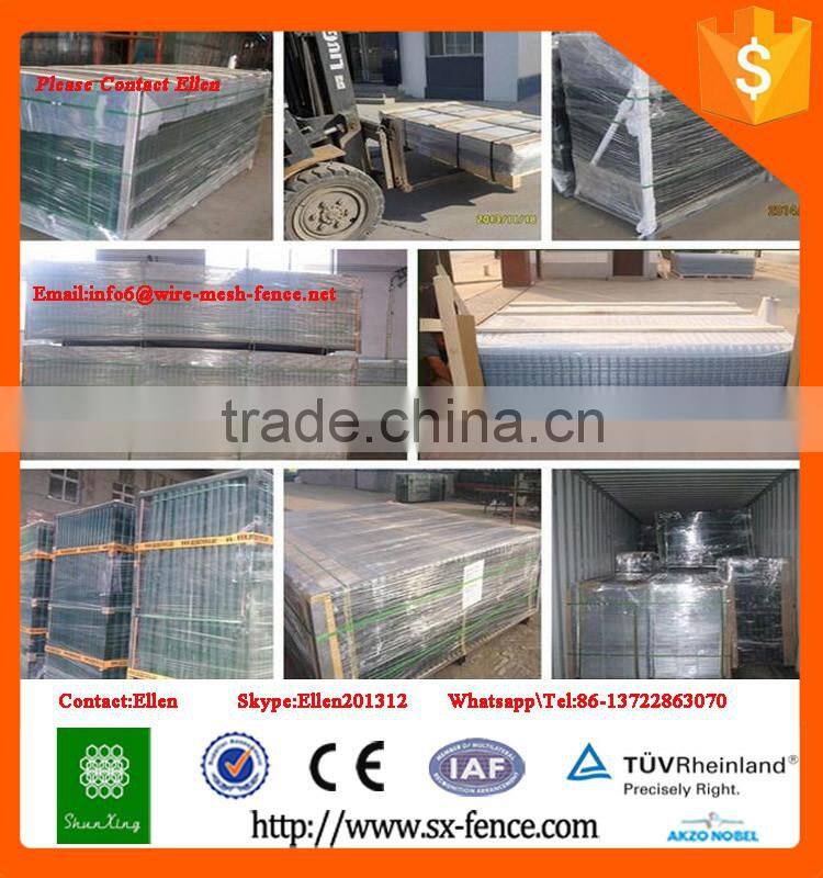 Cheap PVC Coated Welded Metal Garden Fence Panel With Peach post