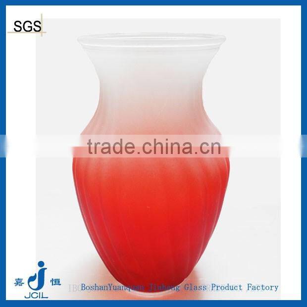 Frosted homeware glass vase flower