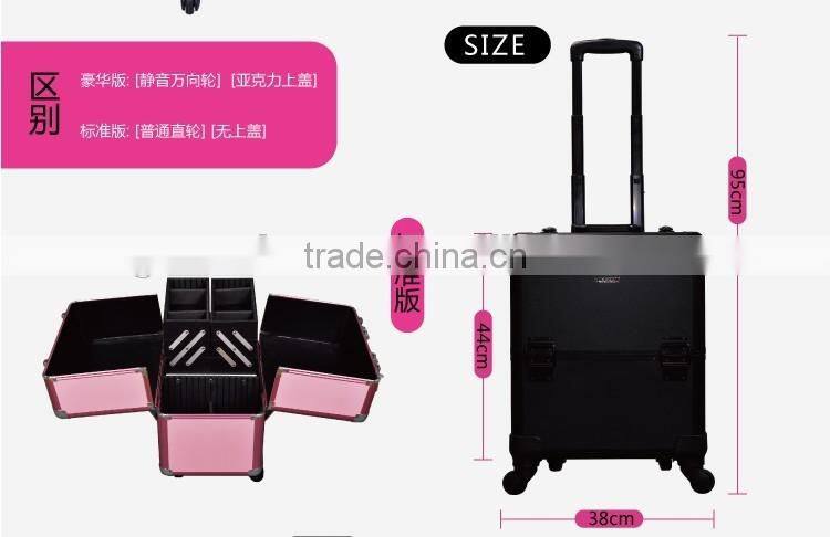 Professional Aluminium Makeup Trolley Beauty Case